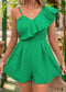 Amina Boho Sleeveless Ruffle Jumpsuit